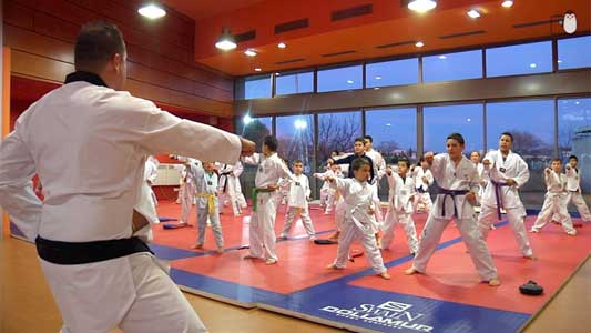 Ambiance chaleureuse au club de taekwondo d’Aix-en-Provence