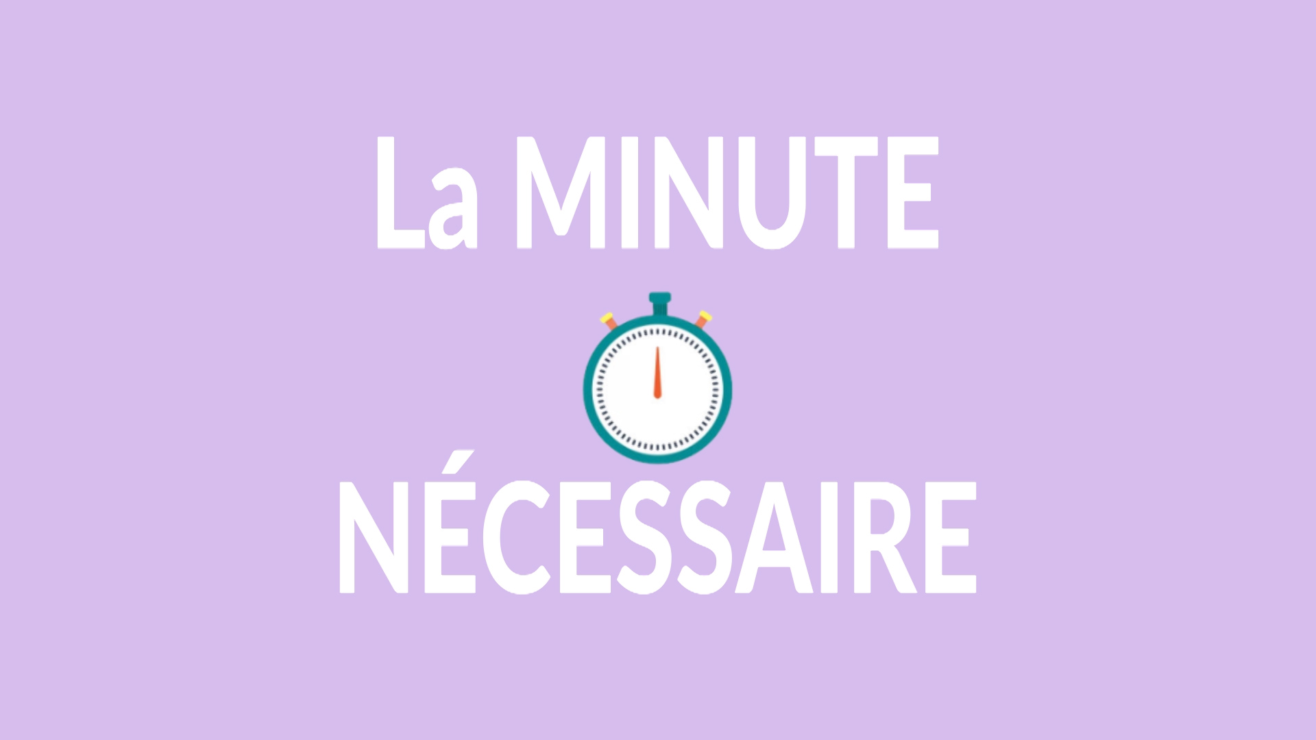 La Minute Nécessaire #1 - Voter et s'inscrire sur les listes électorales