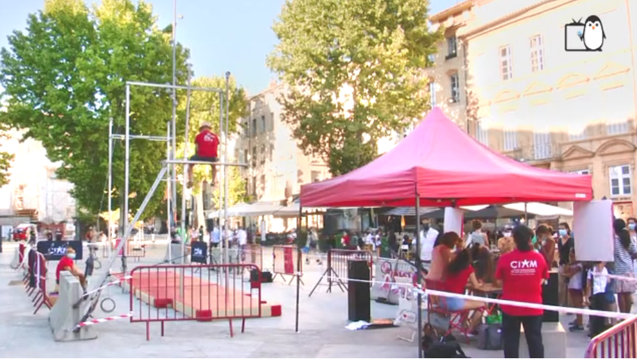 École éphémère de cirque (CIAM) en centre ville