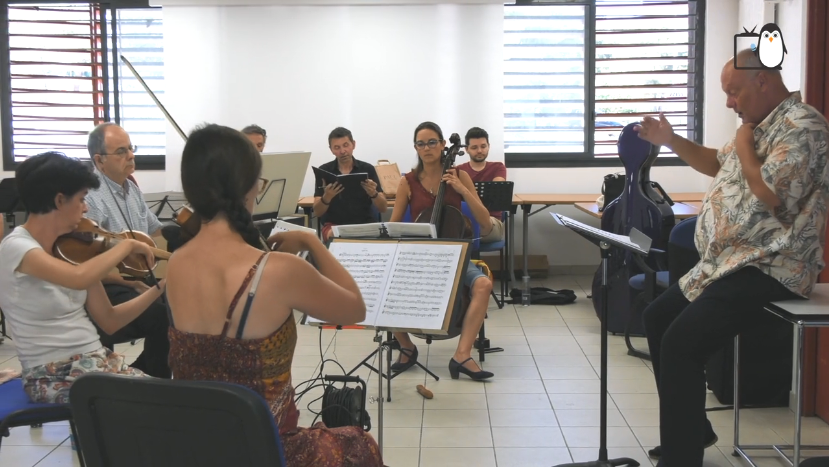 Répétitions de l'ensemble vocal Ad Fontes au Patio 