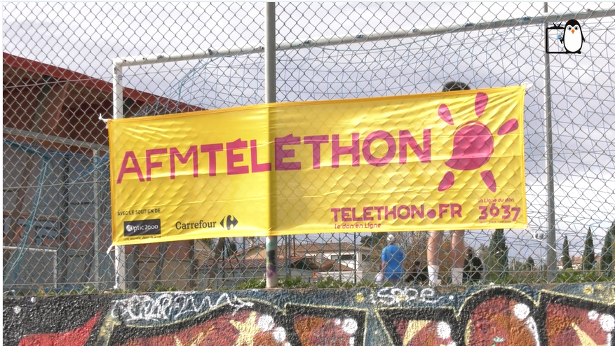 Ensemble pour le Téléthon au stade Georges Carcassonne