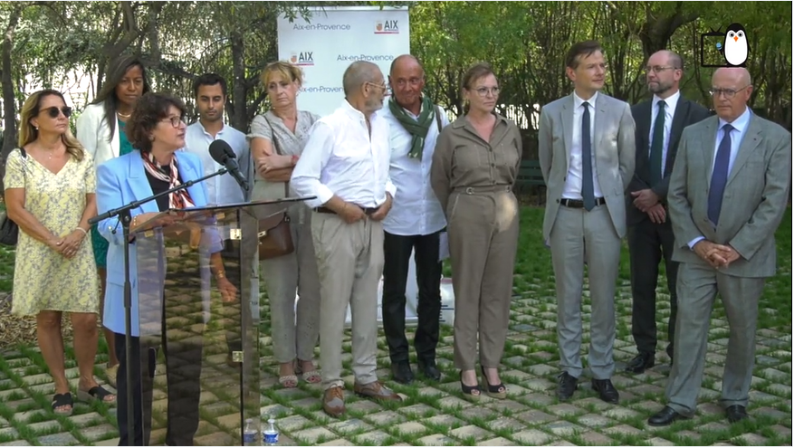 Inauguration de la cour végétalisée de l'école Henri Wallon