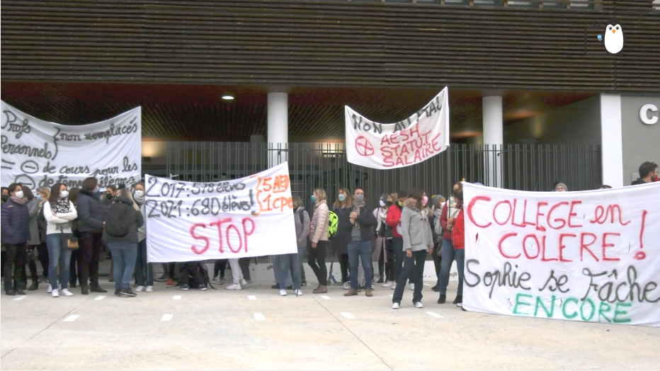Manifestation au Collège Sophie Germain