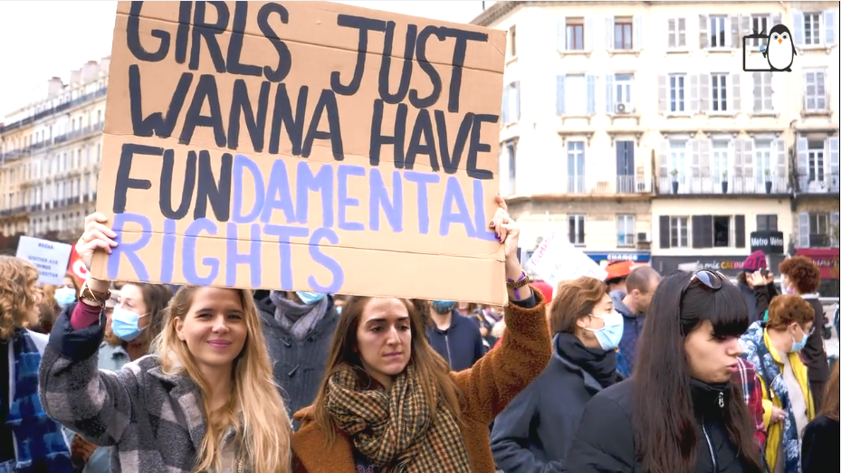 Manifestation contre les violences faites aux femmes 