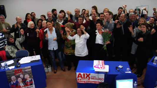 Présentation de la liste Aix à gauche