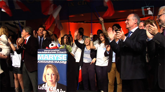 Meeting de Maryse Joissains pour sa liste 