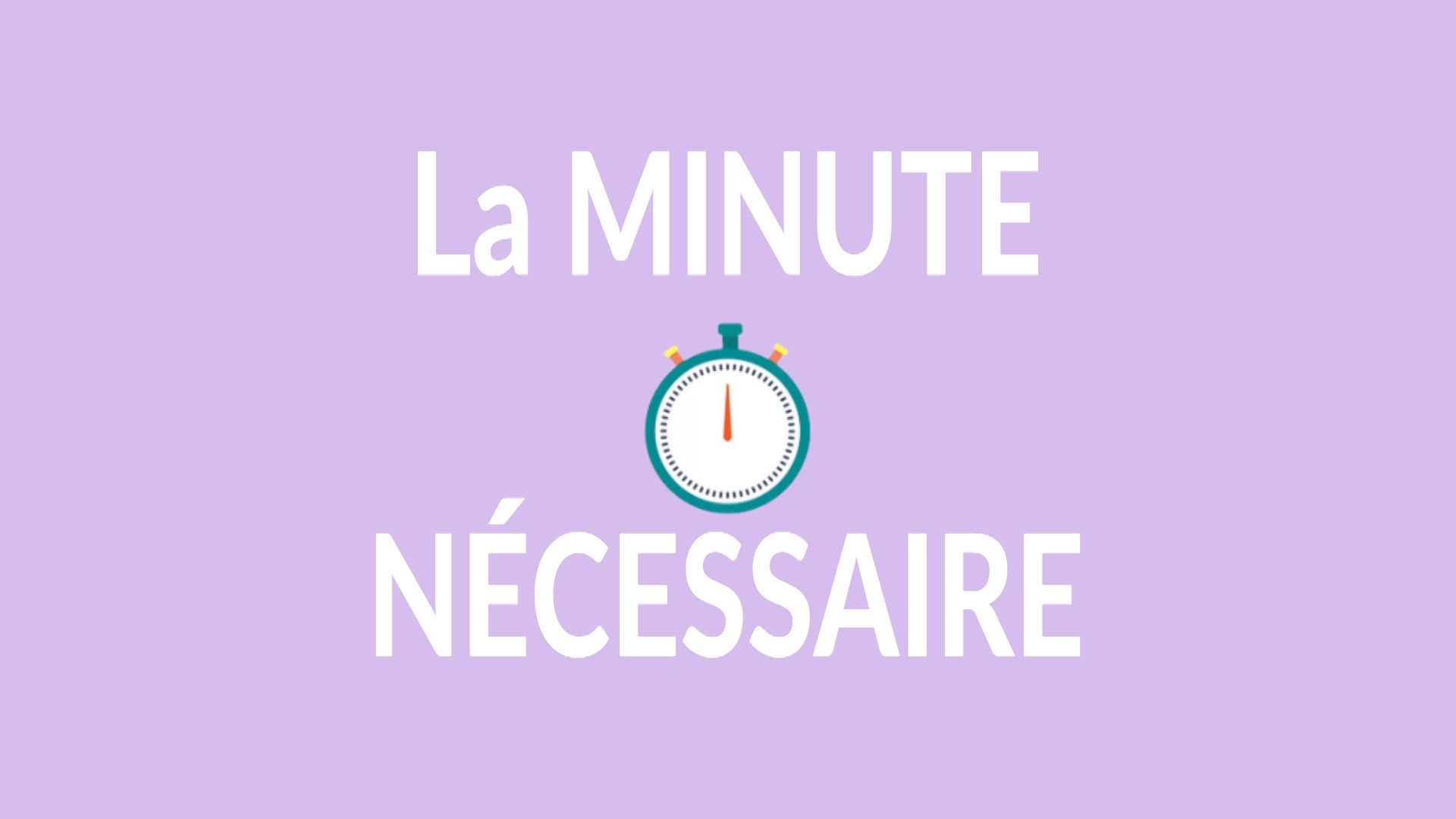 La Minute Nécessaire #1 - Voter et s'inscrire sur les listes électorales
